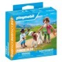 Playmobil - Set 2 figurine Femeie fermier cu copil si vitel Playmobil - 2